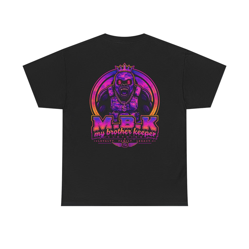 T-Shirt — Neon Skull King "M.B.K. My Brother Keeper" Graphic Tee