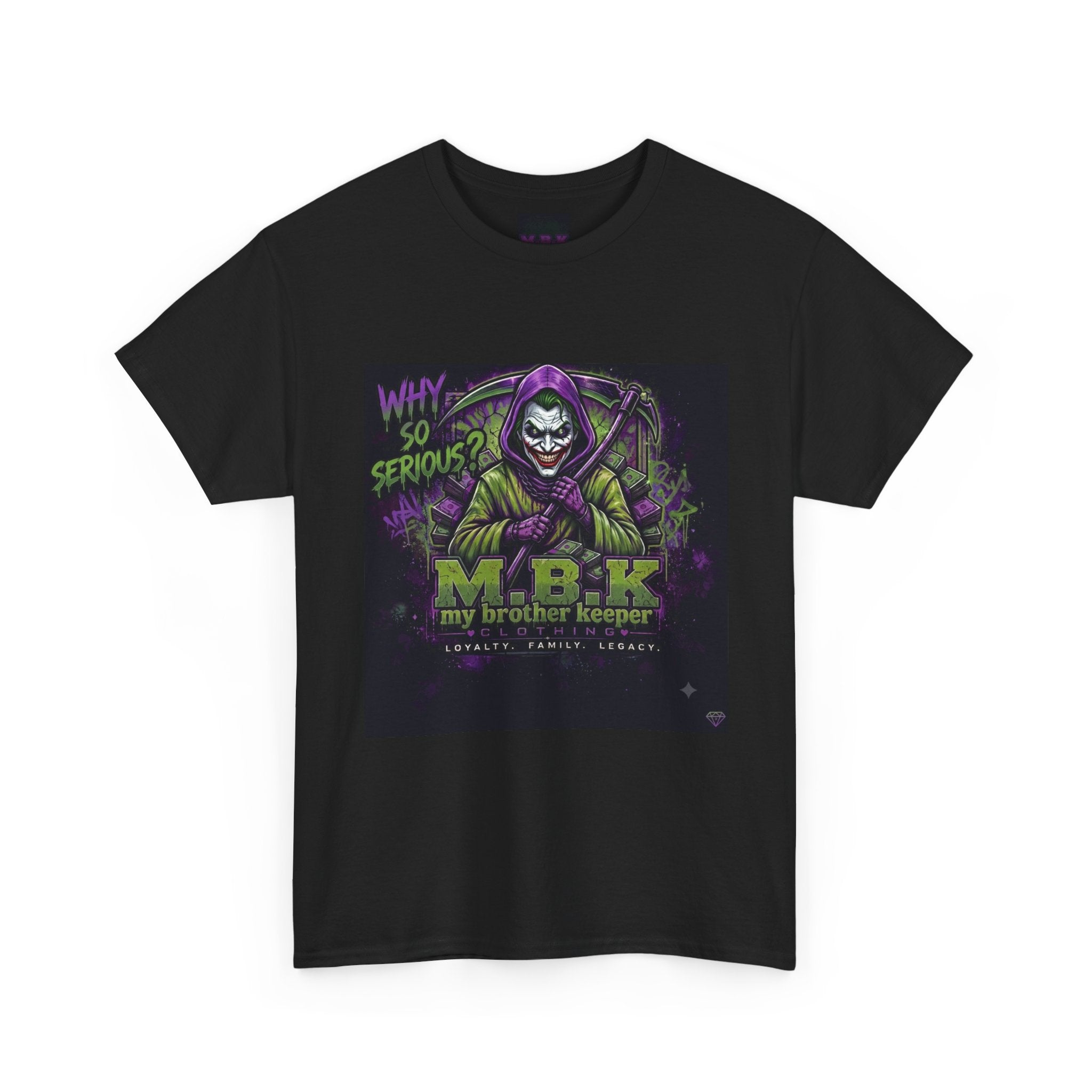 MBK "My Brother Keeper" Joker Skull Tee — Why So Serious Graphic T-Shirt