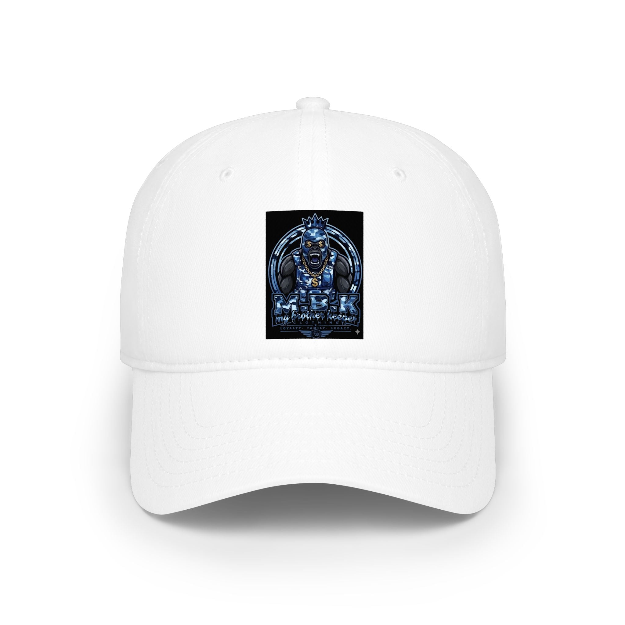 Gargoyle Guardian Low Profile Baseball Cap — Gothic Stone Creature Design