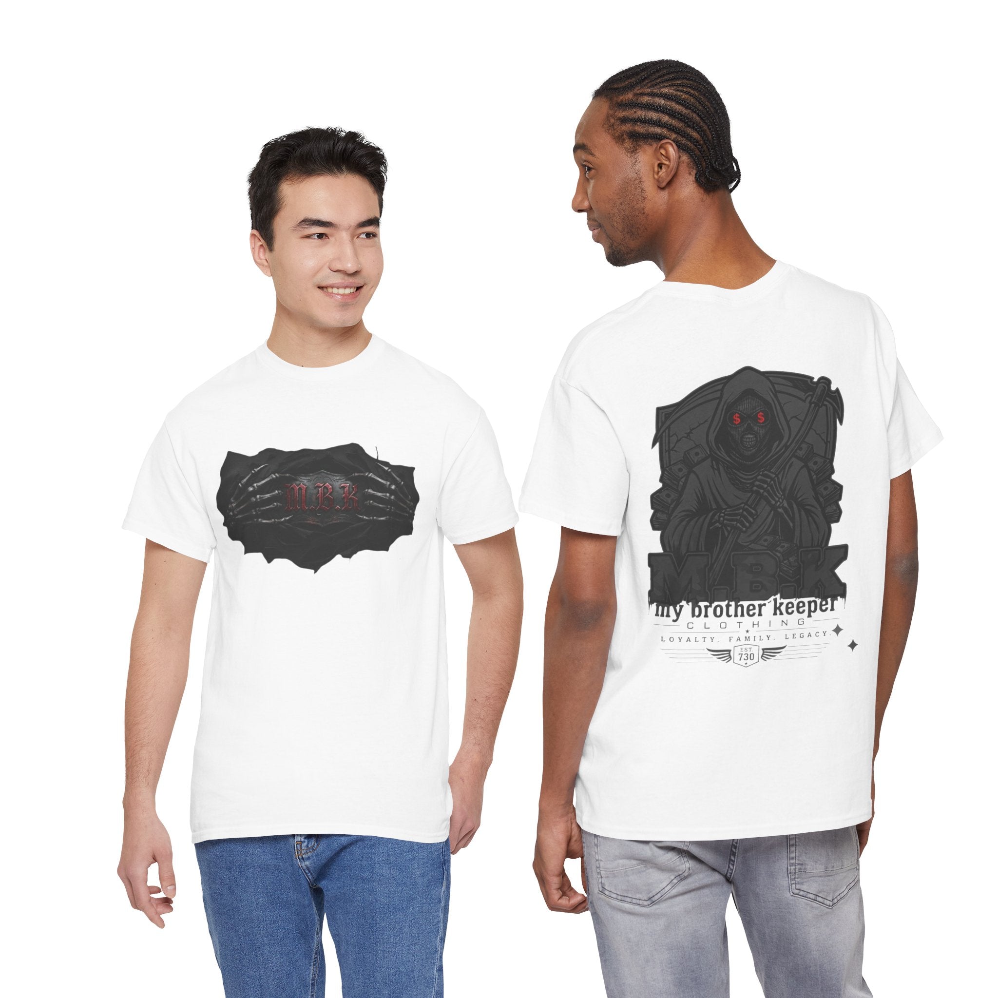 My Brother Keeper Grim Reaper T‑Shirt — Gothic Horror Tee