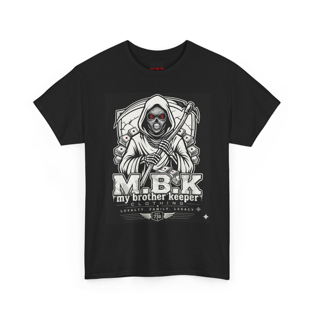 T-Shirt — "M.B.K. My Brother Keeper" Grim Reaper Graphic Tee